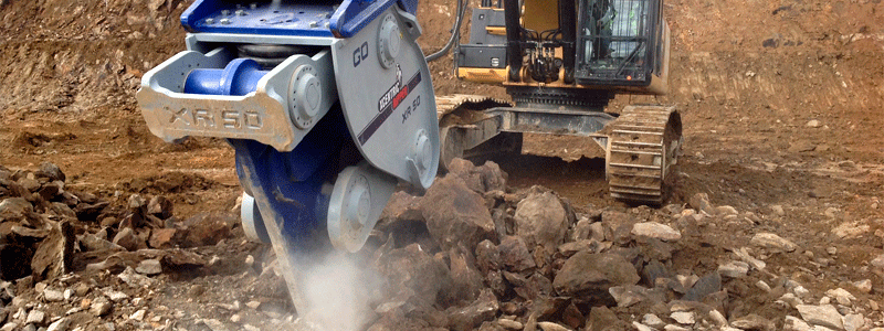 Xcentric Ripper Excavator Ripping Demolition Quarry